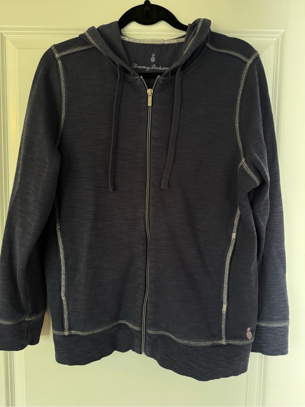 Tommy Bahama Navy Full-Zip Hoodie Sweatshirt